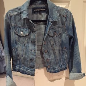 Light wash denim jacket